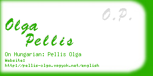 olga pellis business card